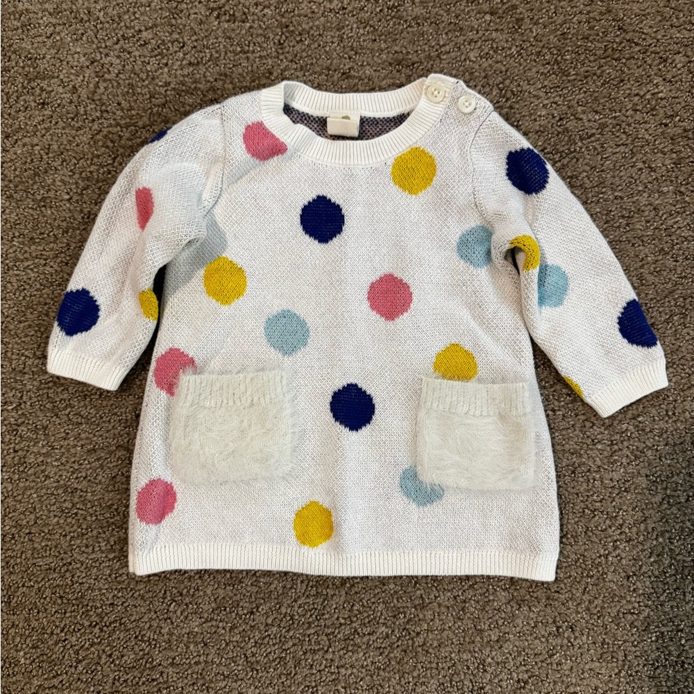 Tucker + Tate Colorful Polka Dot Infant Sweater